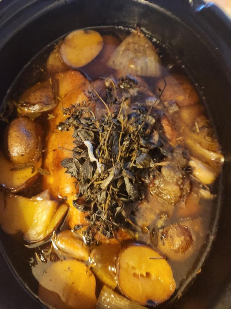 potato and beef bone broth for postpartum healing